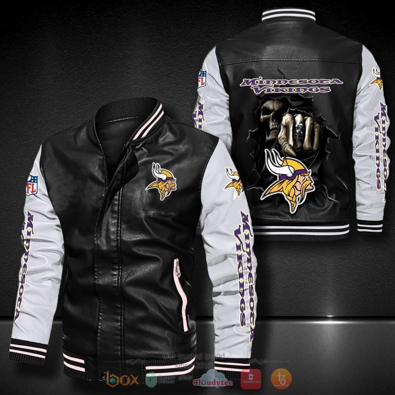 NFL_Minnesota_Vikings_Death_God_Bomber_leather_jacket