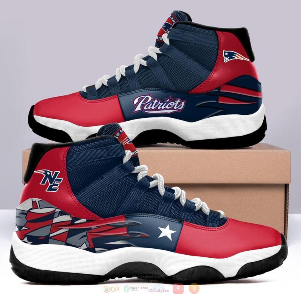 NFL_New_England_Patriots_blue_red_Air_Jordan_11_shoes