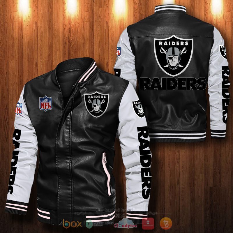 NFL_Oakland_Raiders_Bomber_leather_jacket