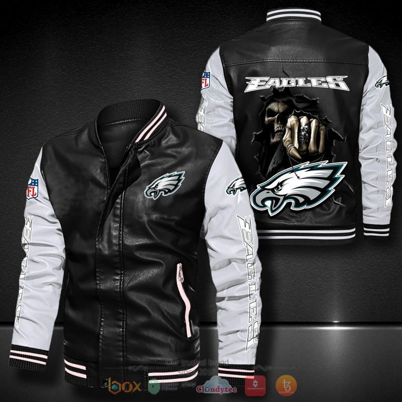 NFL_Philadelphia_Eagles_Death_God_Bomber_leather_jacket