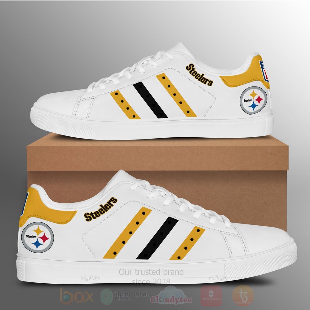 NFL_Pittsburgh_Steelers_White_Skate_Shoes