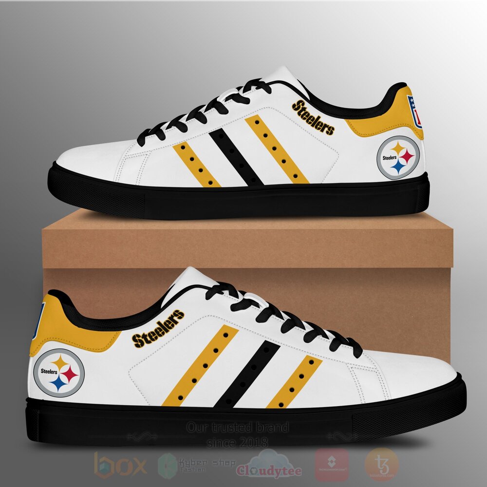 NFL_Pittsburgh_Steelers_White_Skate_Shoes_1