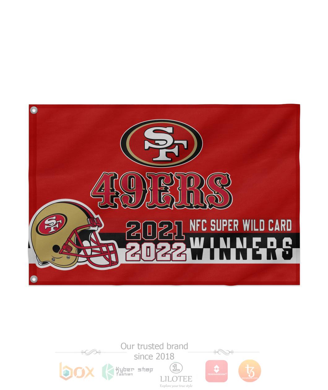 NFL_San_Francisco_49ers_2021_2022_NFC_Super_Wild_Card_Flag