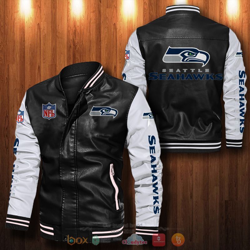 NFL_Seattle_Seahawks_Bomber_leather_jacket