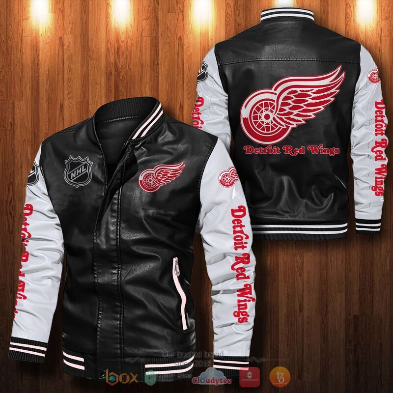 NHL_Detroit_Red_Wings_Bomber_leather_jacket