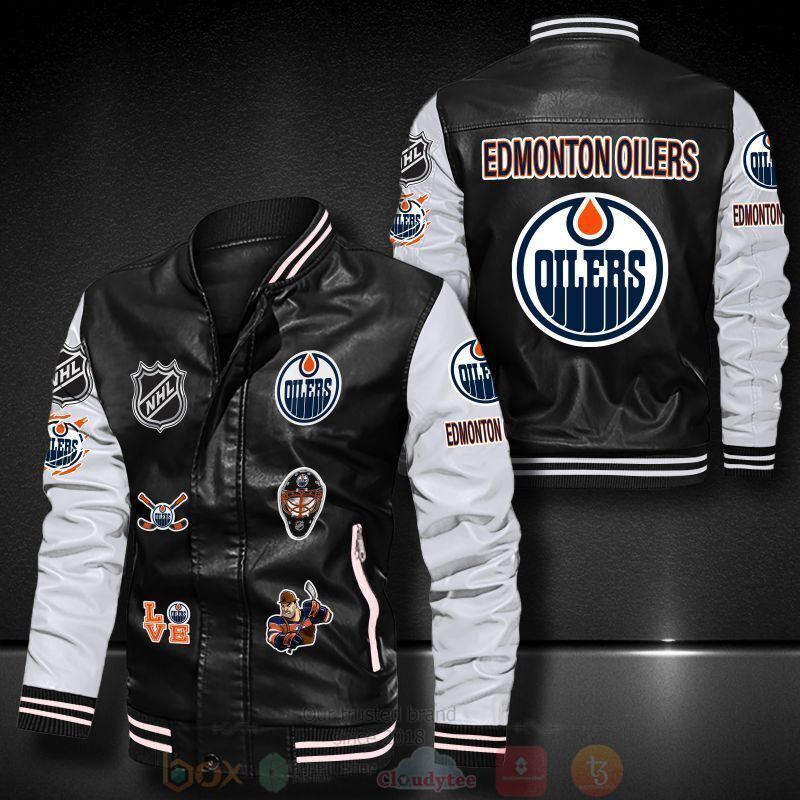 NHL_Edmonton_Oilers_Bomber_Leather_Jacket
