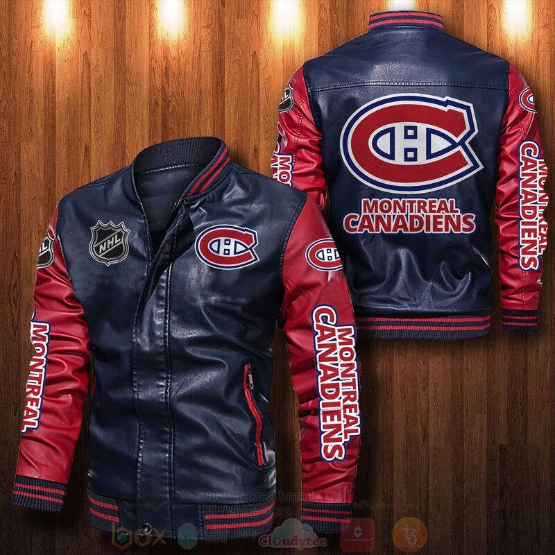 NHL_Montreal_Canadiens_Bomber_Leather_Jacket
