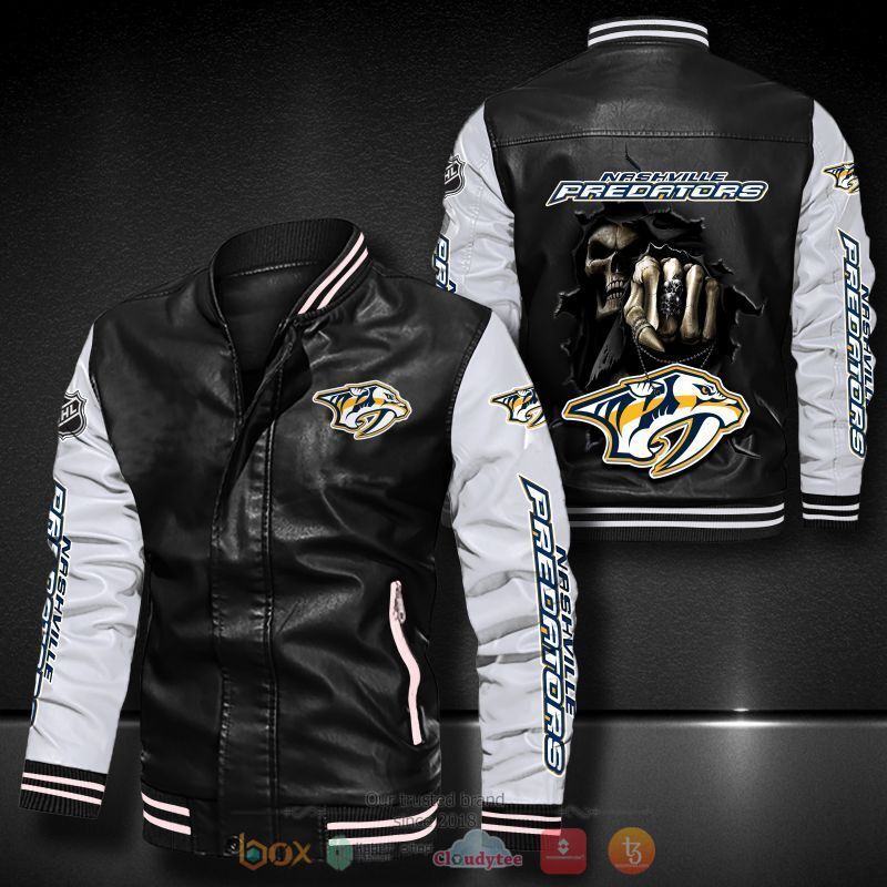NHL_Nashville_Predators_Death_God_Bomber_leather_jacket