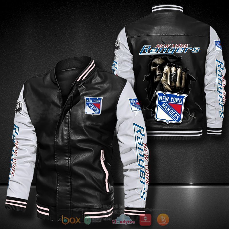 NHL_New_York_Rangers_Bomber_leather_jacket