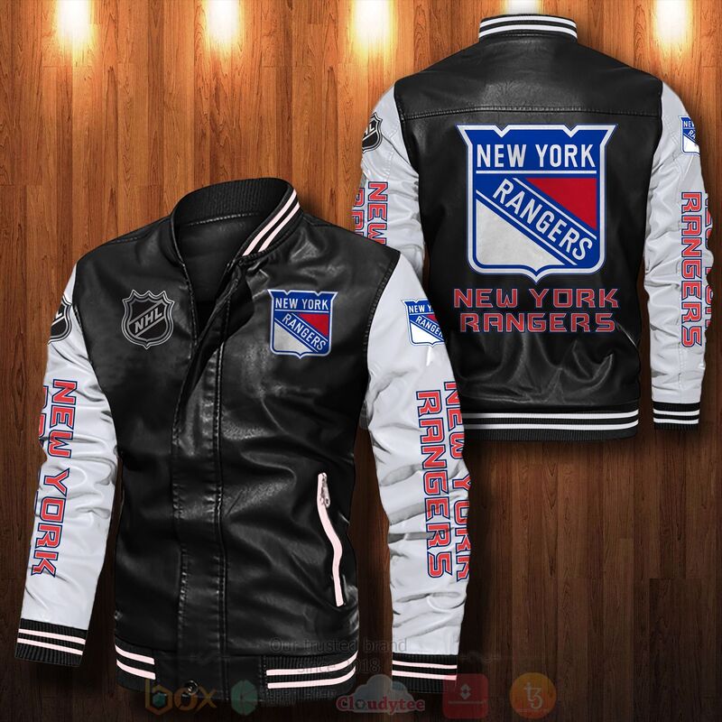 NHL_New_York_Rangers_Hockey_Team_Bomber_Leather_Jacket