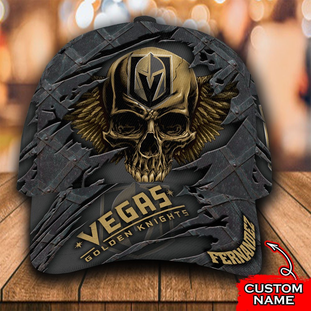 NHL_Vegas_Golden_Knights_3D_Personalized_Custom_Skull_Cap