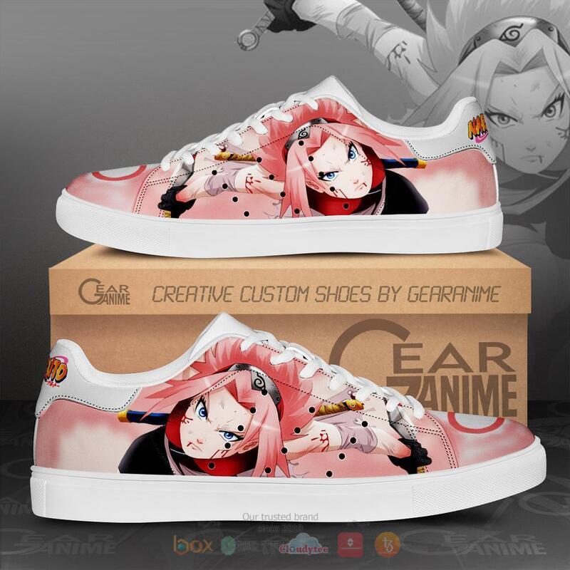 Naruto_Sakura_Haruno_Skate_Stan_Smith_Shoes