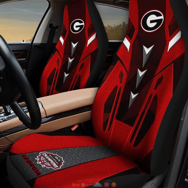 National_Champions_2021_Georgia_Bulldog_red_car_seat_cover_1