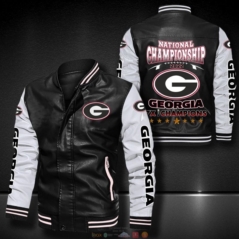 National_Championship_2022_Georgia_7x_Champions_Bomber_leather_jacket_1