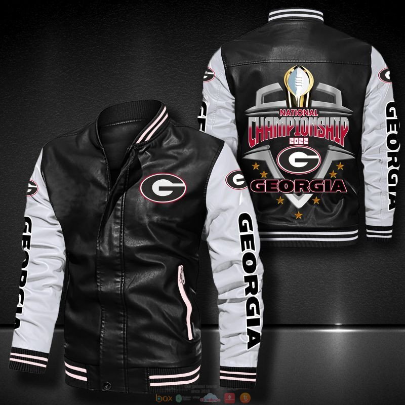 National_Championship_2022_Georgia_Bulldog_Bomber_leather_jacket