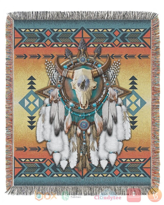 Native_American_Pattern_Dreamcatcher_Blanket