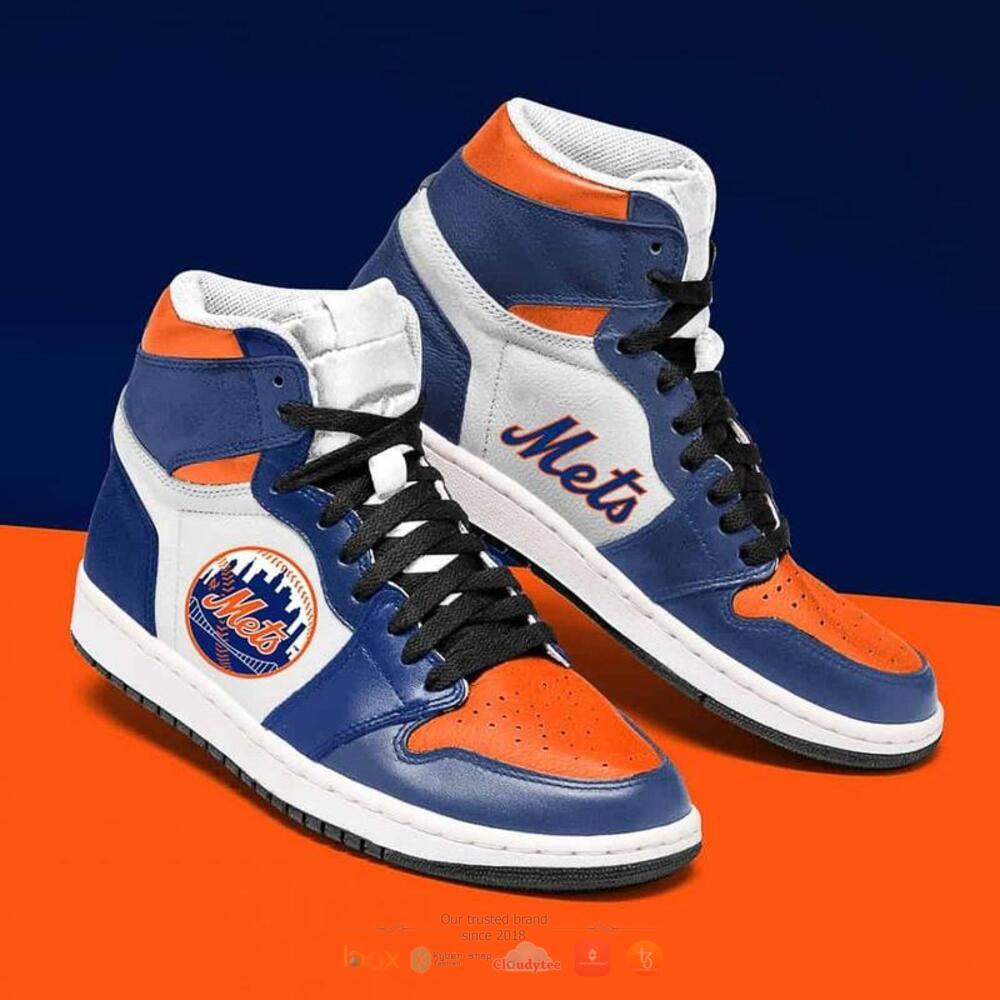 New_York_Mets_MLB_blue_Air_Jordan_high_top_shoes