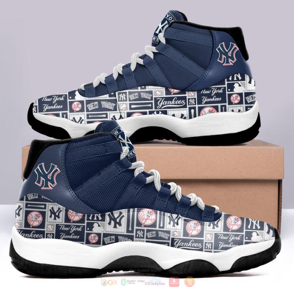 New_York_Yankees_MLB_blue_Air_Jordan_11_shoes