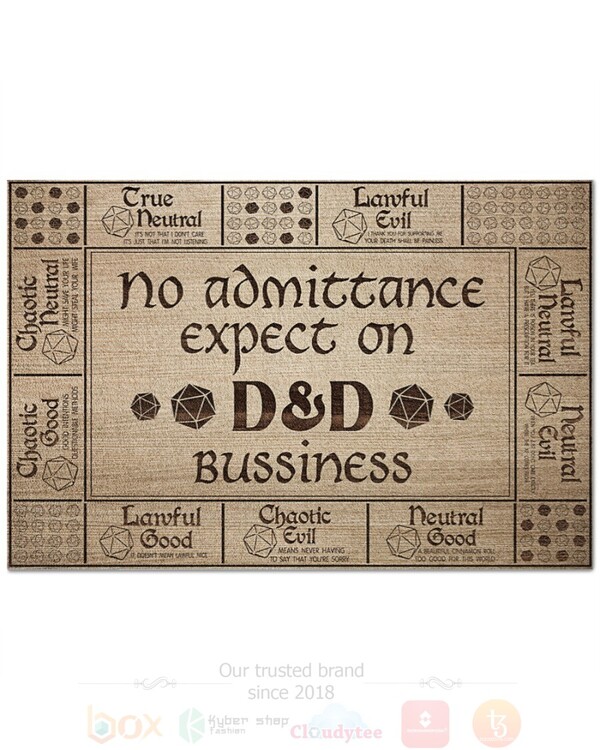 No_Admittance_Expect_On_Dungeons__Dragons_Bussiness_Doormat