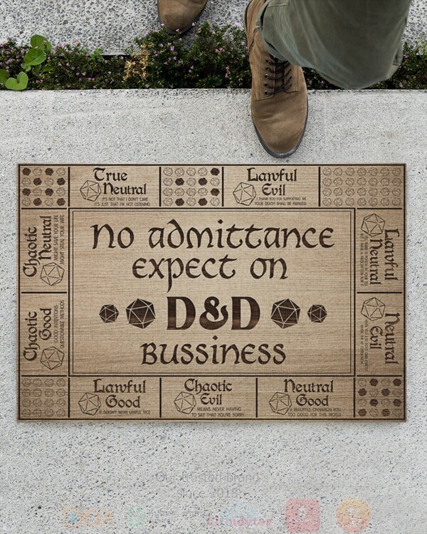 No_Admittance_Expect_On_Dungeons__Dragons_Bussiness_Doormat_1