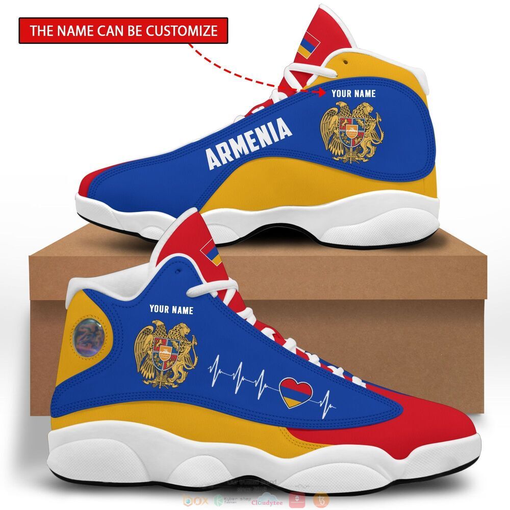 Personalized_Armenia_flag_custom_Air_Jordan_13_shoes