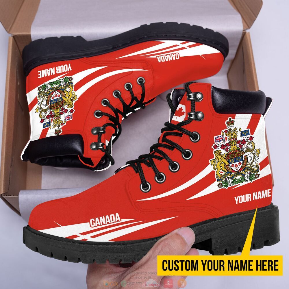 Personalized_Arms_of_Canada_custom_Timberland_boot_1