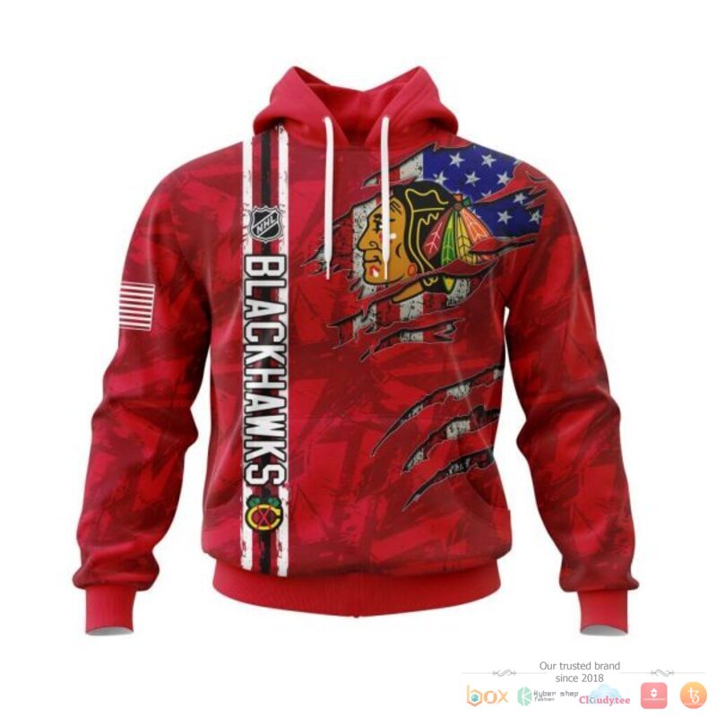 Personalized_Chicago_Blackhawks_With_American_Flag_3d_shirt_hoodie