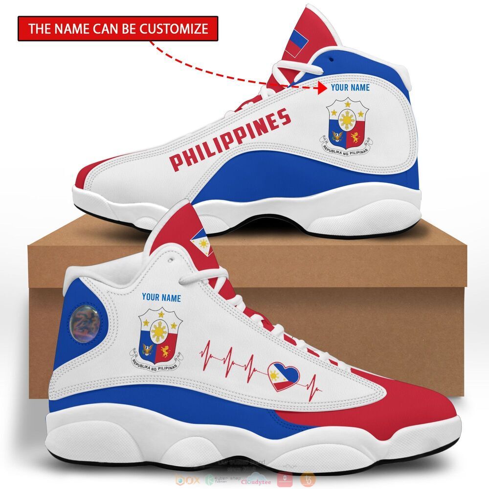 Personalized_Coat_of_arms_of_the_Philippines_flag_custom_Air_Jordan_13_shoes