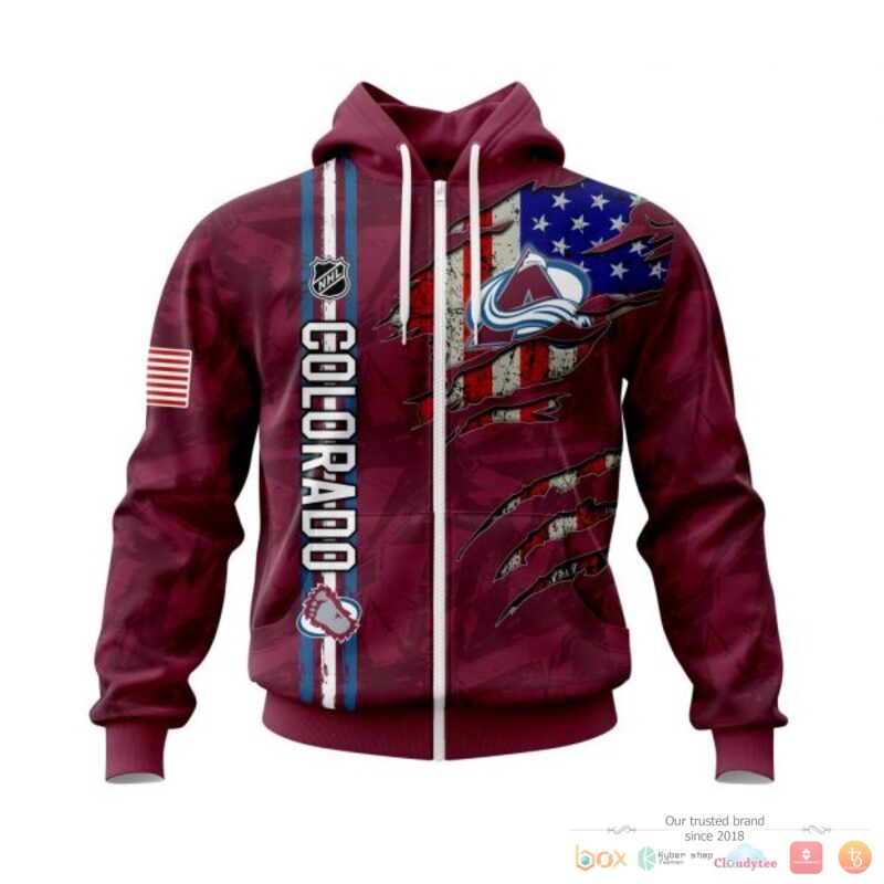 Personalized_Colorado_Avalanche_With_American_Flag_3d_shirt_hoodie_1