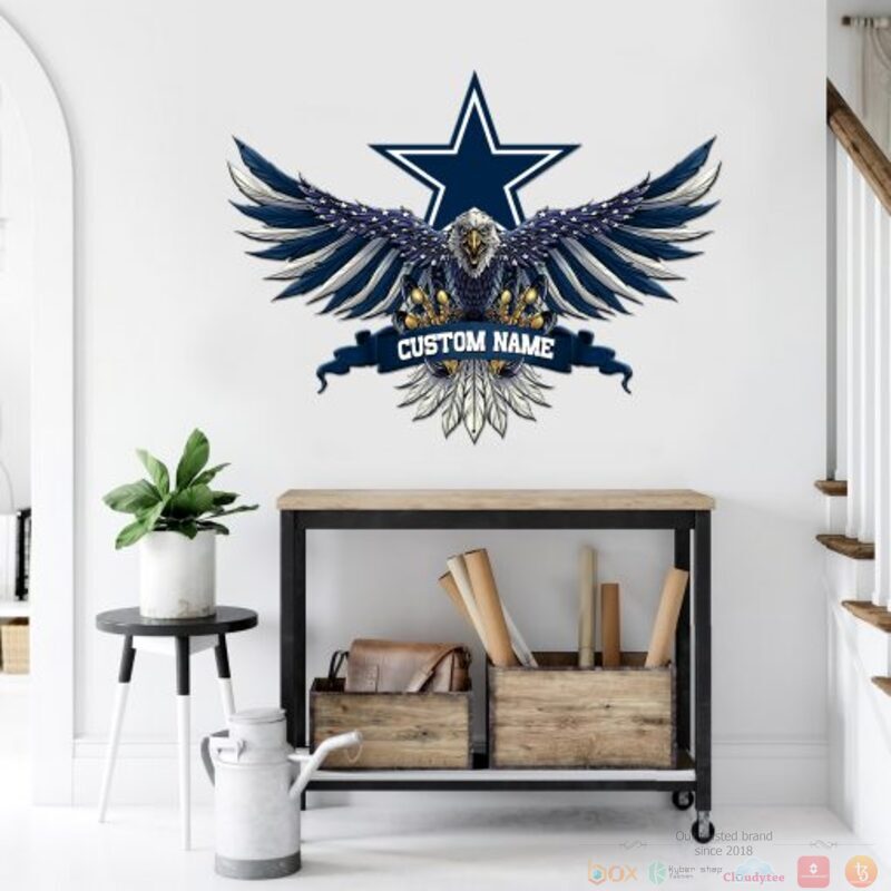 Personalized_Dallas_Cowboys_NFL_Eagle_American_Flag_Custom_Metal_Sign
