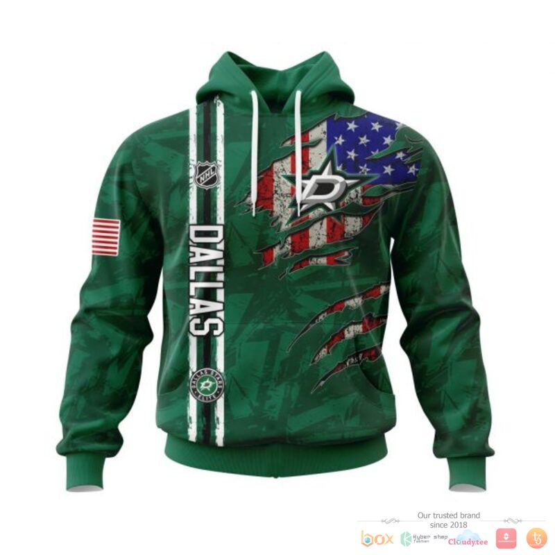 Personalized_Dallas_Stars_With_American_Flag_3d_shirt_hoodie
