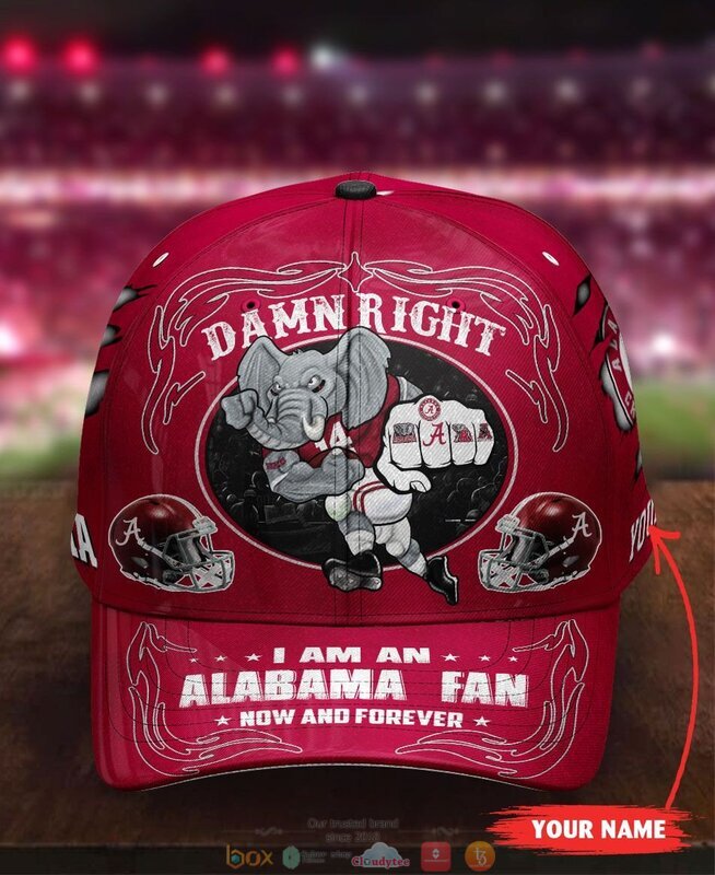 Personalized_Damn_Right_I_am_a_Alabama_Crimson_Tide_fan_now_and_forever_custom_cap