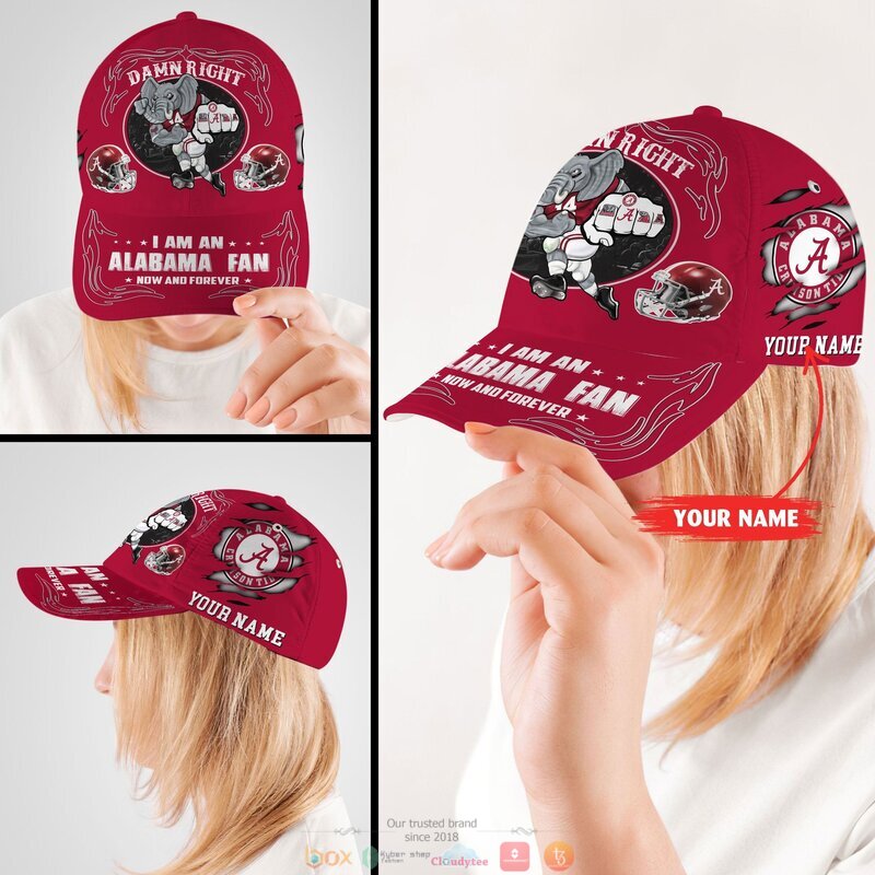 Personalized_Damn_Right_I_am_a_Alabama_Crimson_Tide_fan_now_and_forever_custom_cap_1