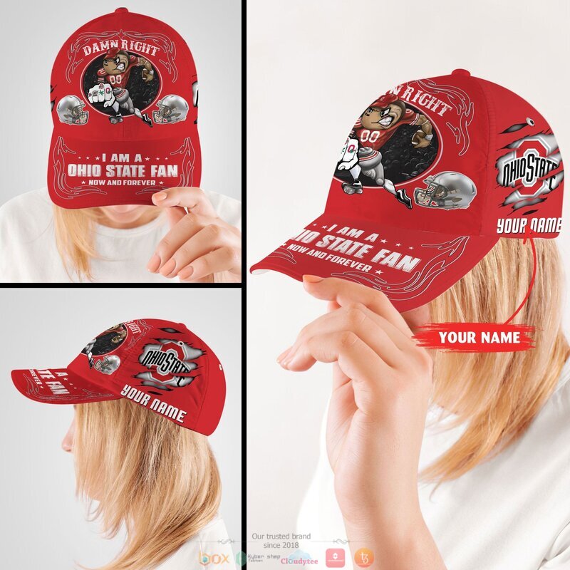 Personalized_Damn_Right_I_am_a_Ohio_State_Buckeyes_fan_now_and_forever_custom_cap_1