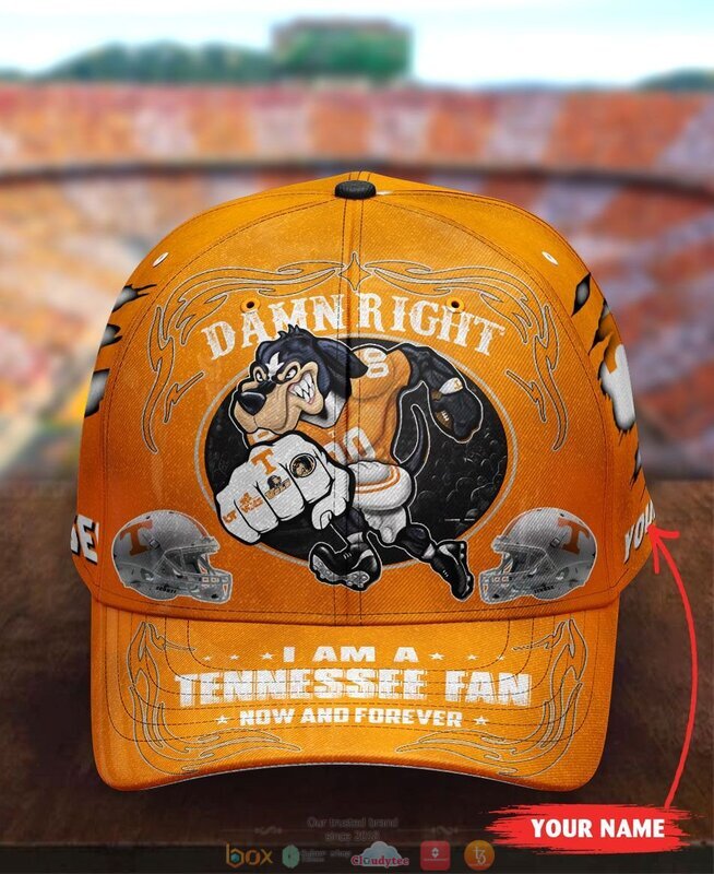 Personalized_Damn_Right_I_am_a_Tennessee_Volunteers_fan_now_and_forever_custom_cap