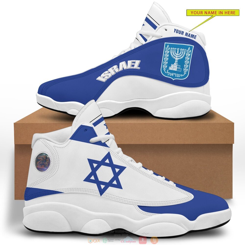 Personalized_Emblem_of_Israel_custom_Air_Jordan_13_shoes