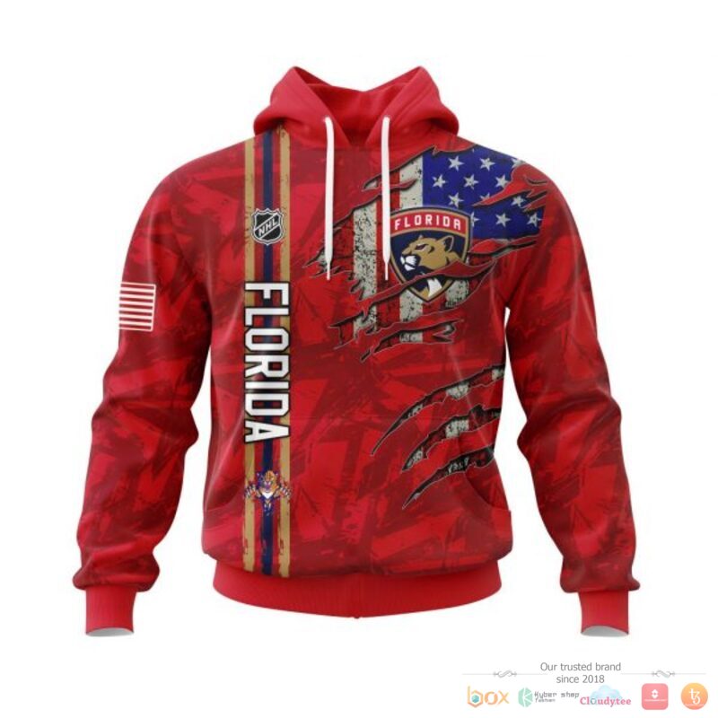 Personalized_Florida_Panthers_With_American_Flag_3d_shirt_hoodie