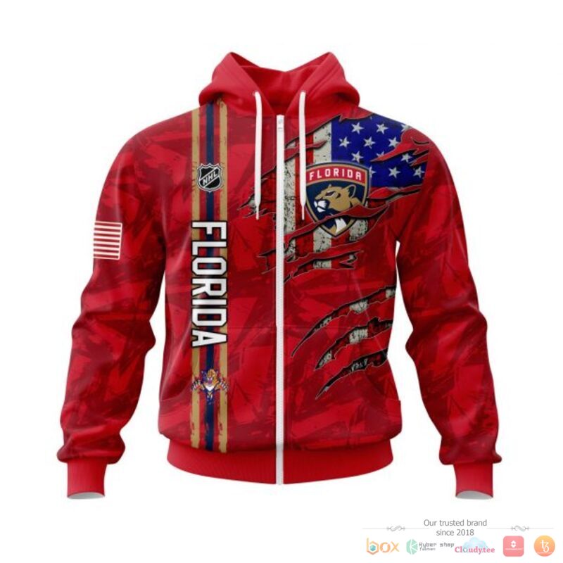 Personalized_Florida_Panthers_With_American_Flag_3d_shirt_hoodie_1