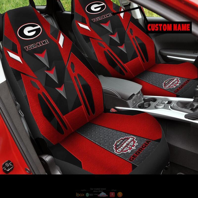 Personalized_Georgia_Bulldog_National_Champions_2021_black_red_custom_car_seat_cover