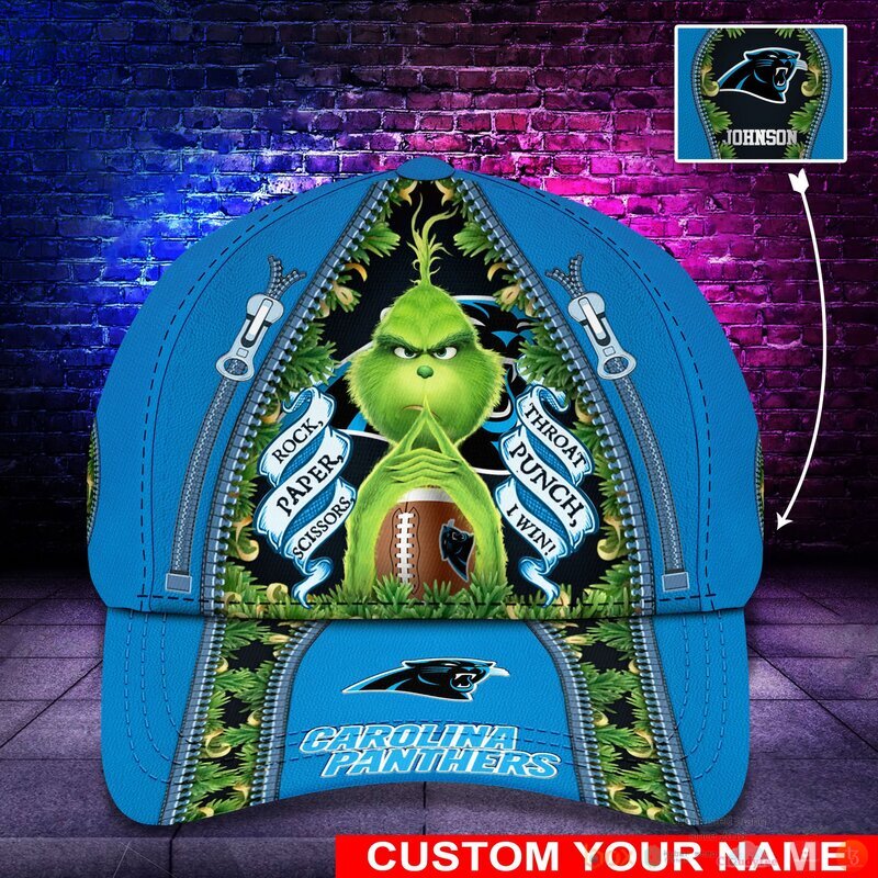 Personalized_Grinch_Carolina_Panthers_NFL_Custom_Cap