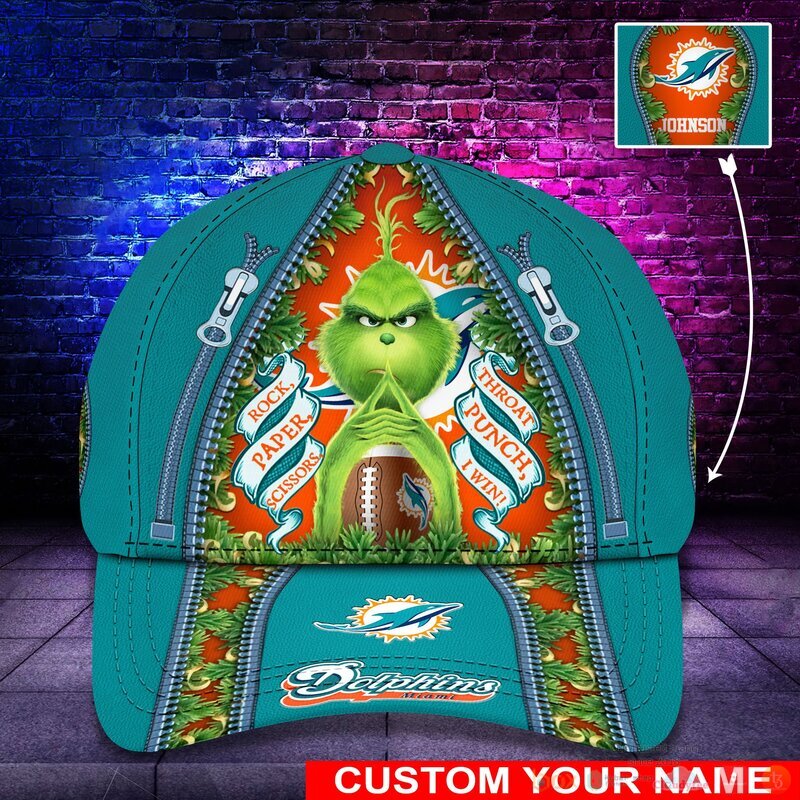 Personalized_Grinch_Miami_Dolphins_NFL_Custom_Cap