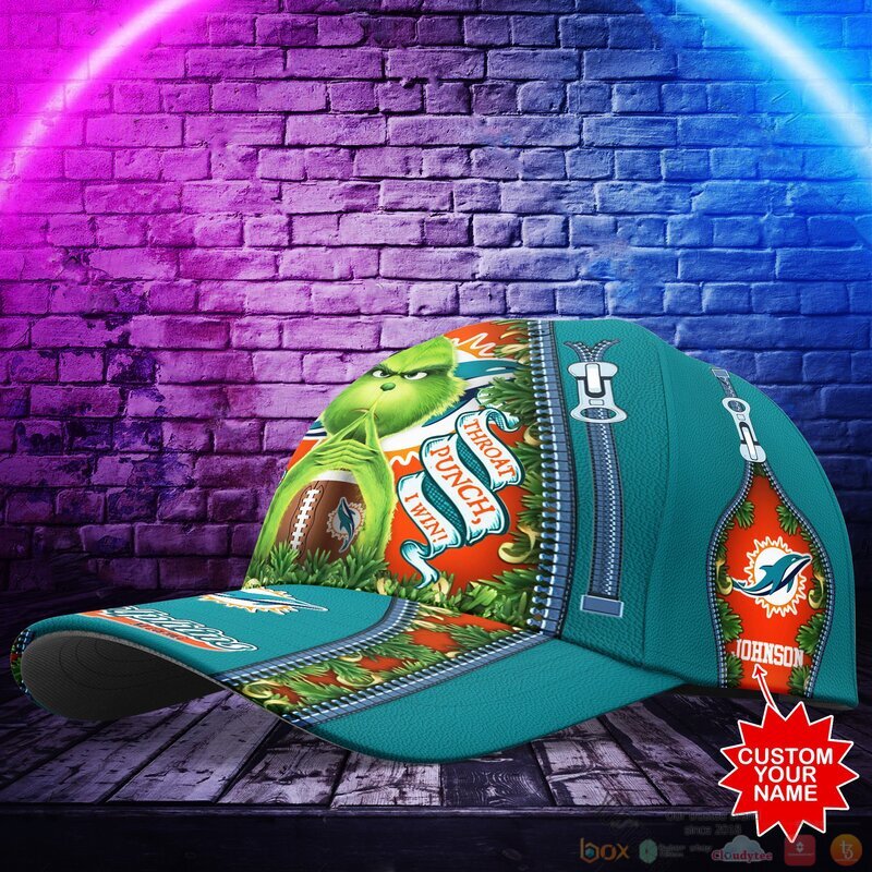 Personalized_Grinch_Miami_Dolphins_NFL_Custom_Cap_1