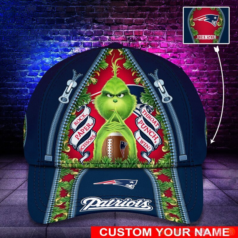 Personalized_Grinch_New_England_Patriots_NFL_Custom_Cap