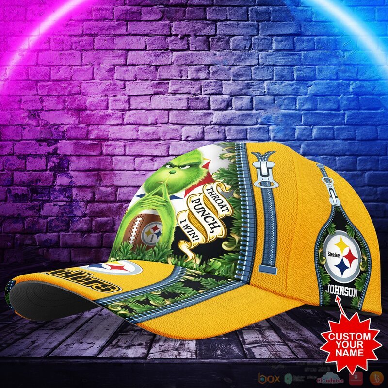 Personalized_Grinch_Pittsburgh_Steelers_NFL_Custom_Cap_1