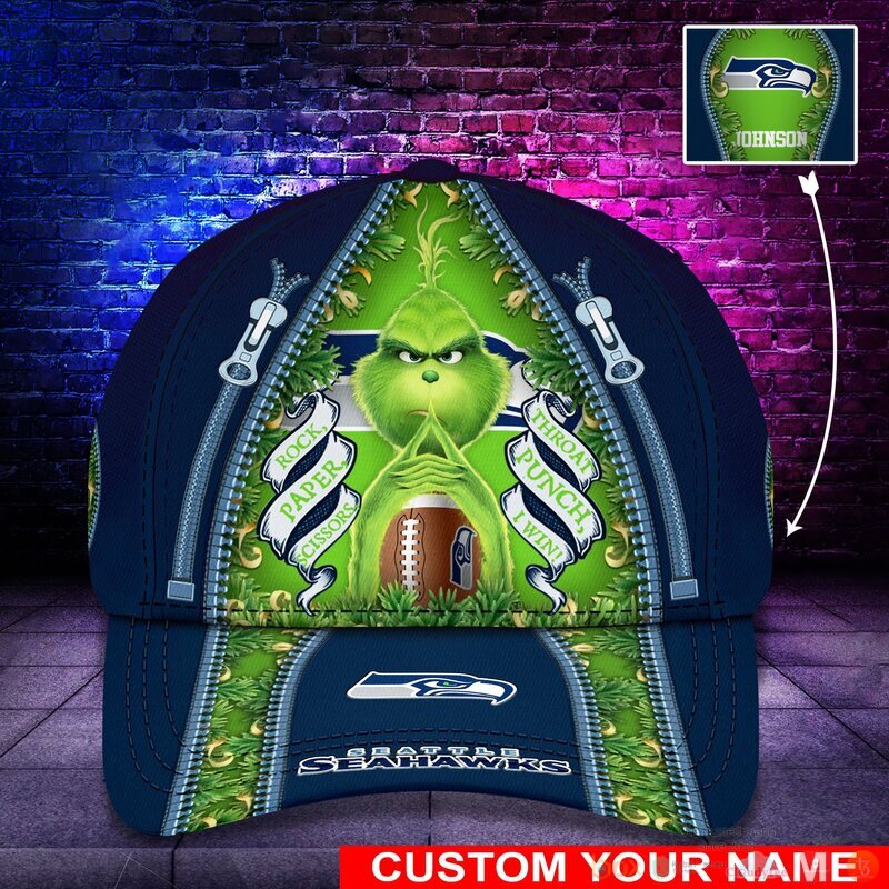 Personalized_Grinch_Seattle_Seahawks_NFL_Custom_Cap