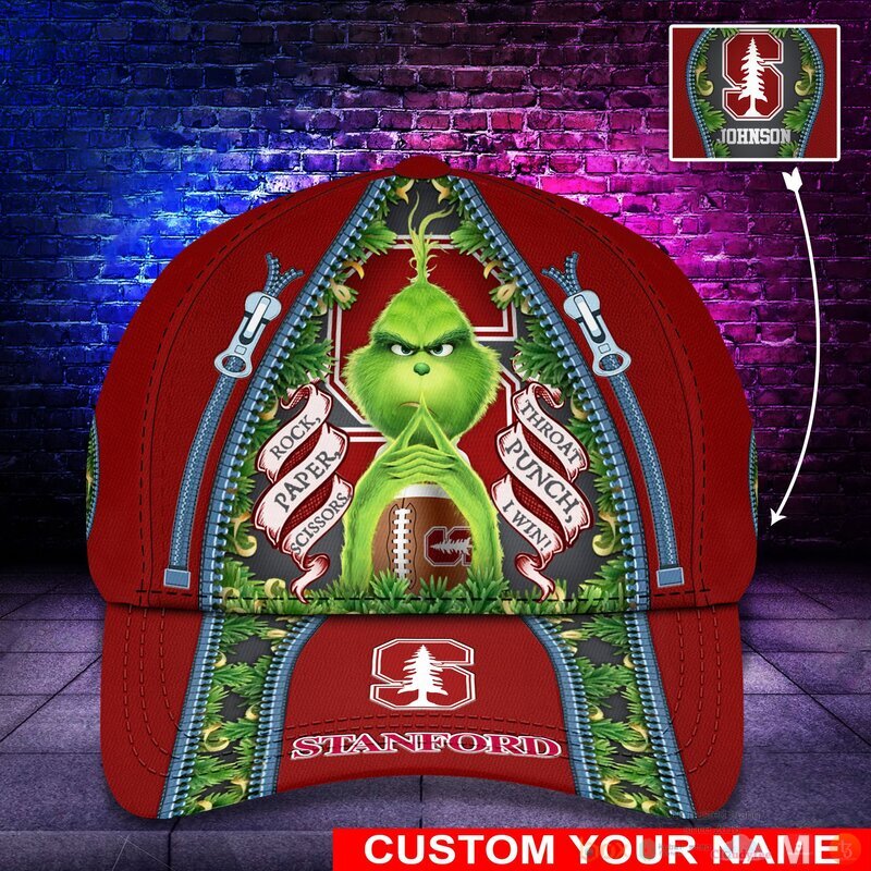 Personalized_Grinch_Stanford_Cardinal_NCAA_Custom_Cap