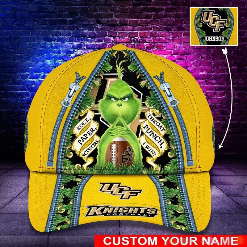 Personalized_Grinch_UCF_Knights_NCAA_Custom_Cap