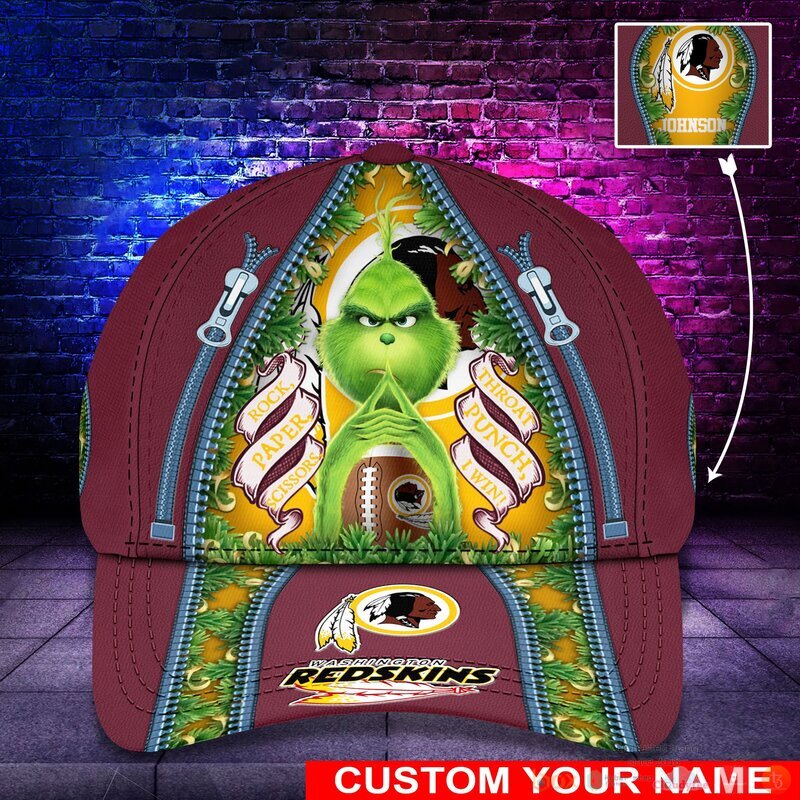 Personalized_Grinch_Washington_Redskins_NFL_Custom_Cap
