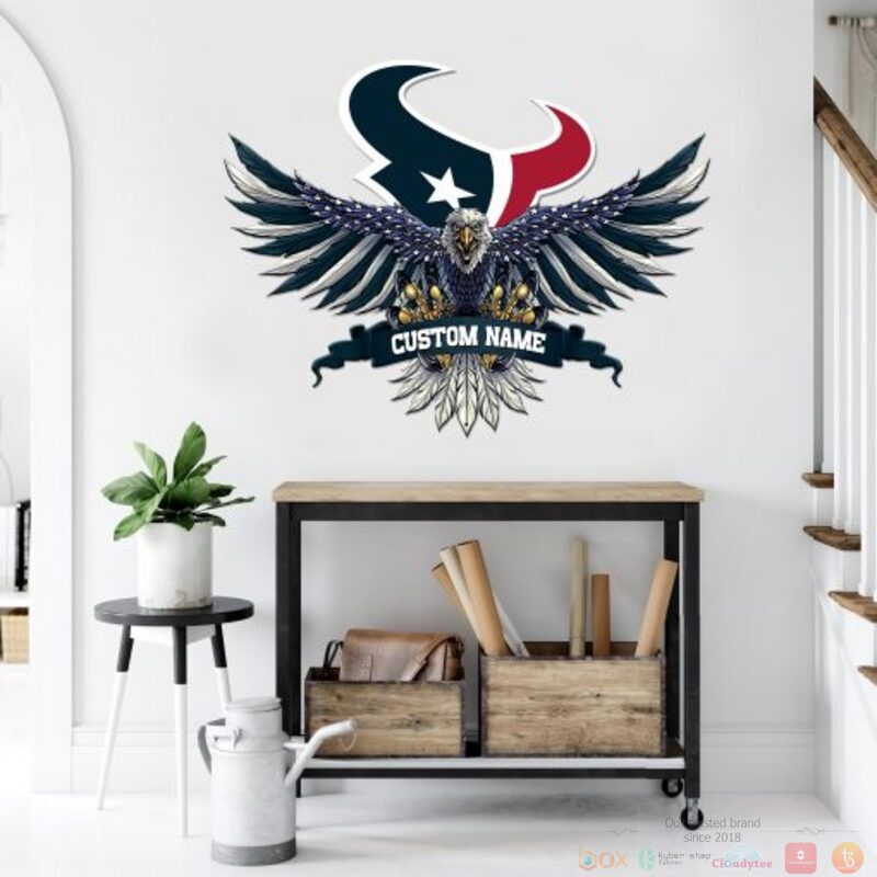Personalized_Houston_Texans_NFL_Eagle_American_Flag_Custom_Metal_Sign