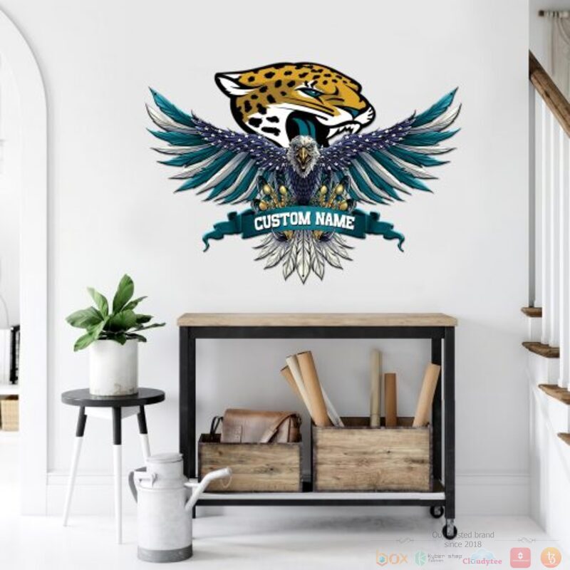 Personalized_Jacksonville_Jaguars_NFL_Eagle_American_Flag_Custom_Metal_Sign